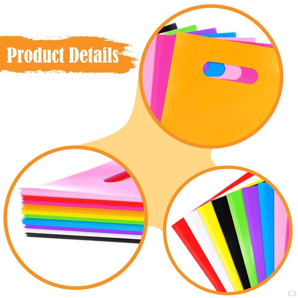 100 штук Сумок для покупок для малого бизнеса Пакеты-переноски Легкие Портативные Подарки Сумка-шоппер для одежды T