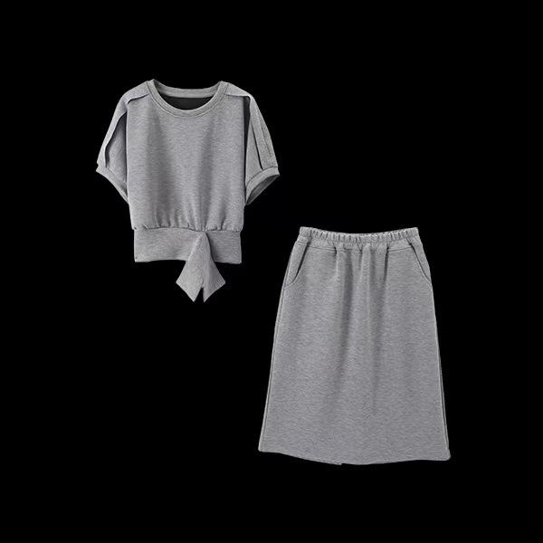 Новая летняя корейская версия облегающего повседневного и универсального платья с круглым вырезом, однотонного цвета