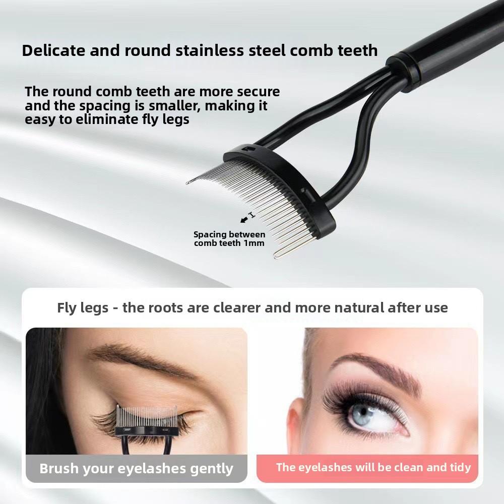 1 шт., металлические зубчики для завивки ресниц, прямые щипцы для завивки ресниц, косметические щеточки для ресниц, расчески, тушь для завивки, инструменты для макияжа из нержавеющей стали
