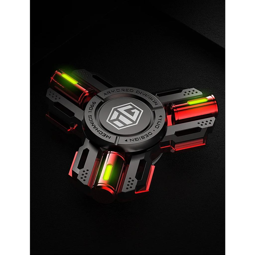 Спиннер из металлического сплава, светящийся, долговечный, с гироскопом на кончике пальца, EDC, вращающийся волчок, игрушки для снятия стресса для взрослых и детей