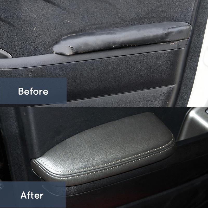 Suitable for 14-18 Kia Forte K3 Car Door Armrest Leather Modification Cover Door Panel Leather Interior Decoration