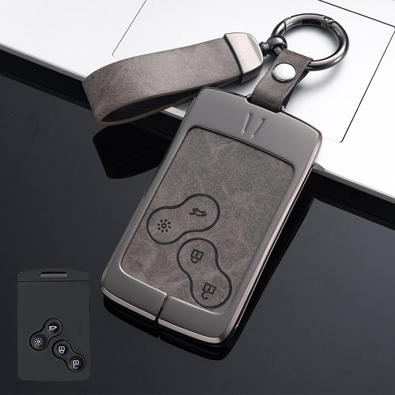 Чехол для ключей из цинкового сплава, брелок для Renault Duster Captur Clio Logan Megane 1 2 3 Koleos Scenic, аксессуары для ключей