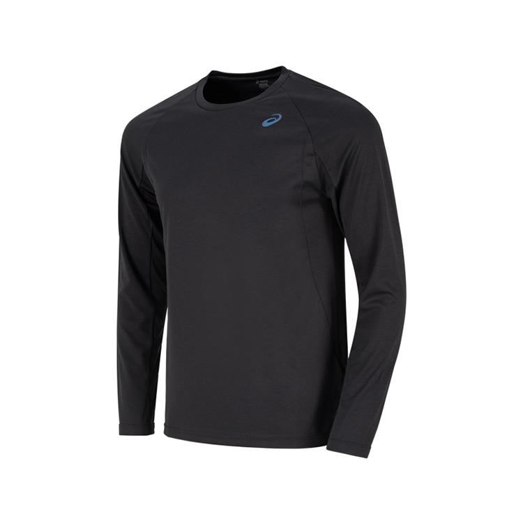 ASICS T Shirts Men's Black Crew Neck 2011D620-001