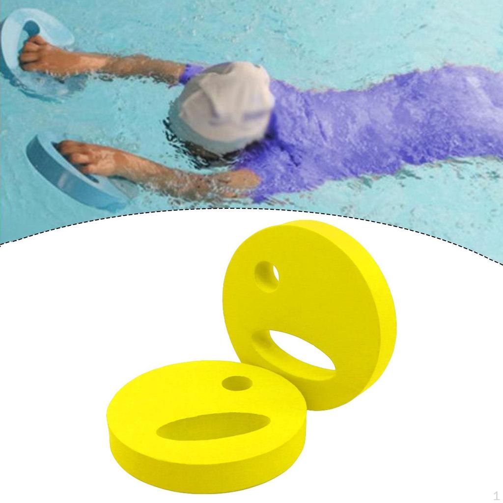 2 шт. Диски для водных упражнений Аэробное оборудование Тренировка плавания Легко держать Подводное сопротивление