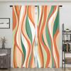 2 Pieces, Colorful Wave Curtains - Semi Blackout - Suitable for Living Room, Bedroom, Kitchen, Home Decoration