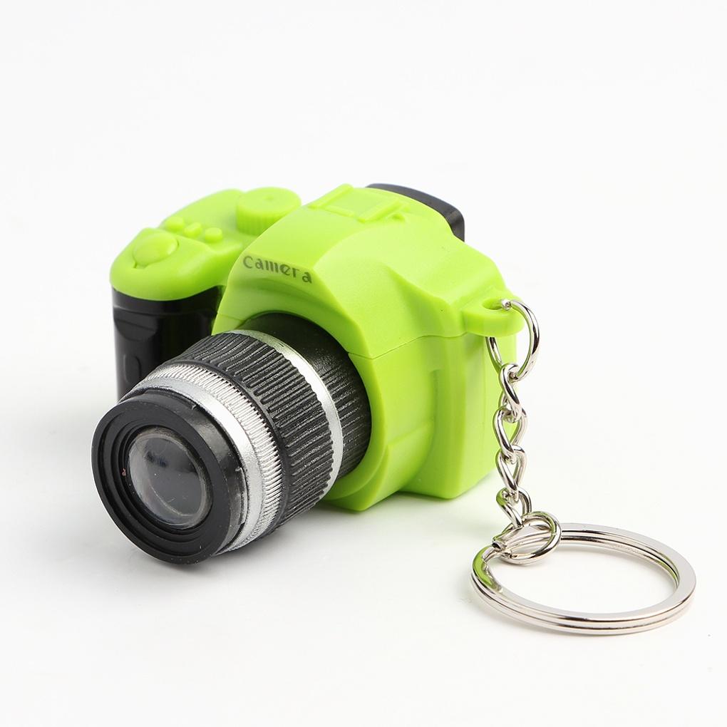 LED Flash Camera Keychain Fancy Keyring