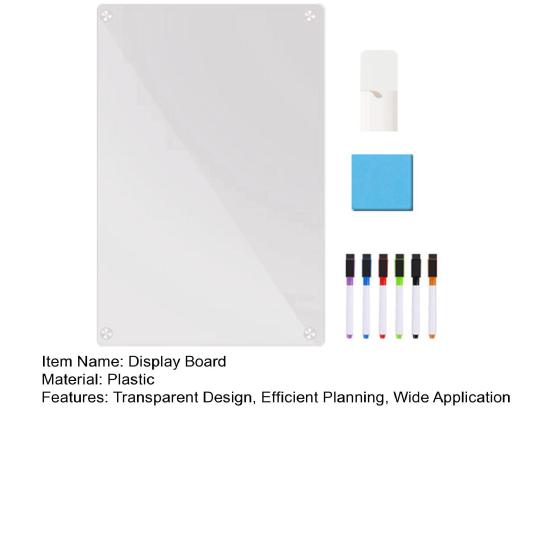 Магнитный холодильник-календарь, прозрачная многоразовая акриловая доска для сухого стирания, бытовой органайзер, доска