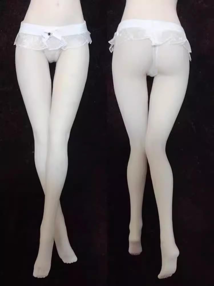 HAMRETHYPPZ 1/6 Scale Costume for Female Figures, Includes Sexy Pants, Sexy T-Shirt, and Cute Pants (Body, Head, and Shoes Not Included) (White)