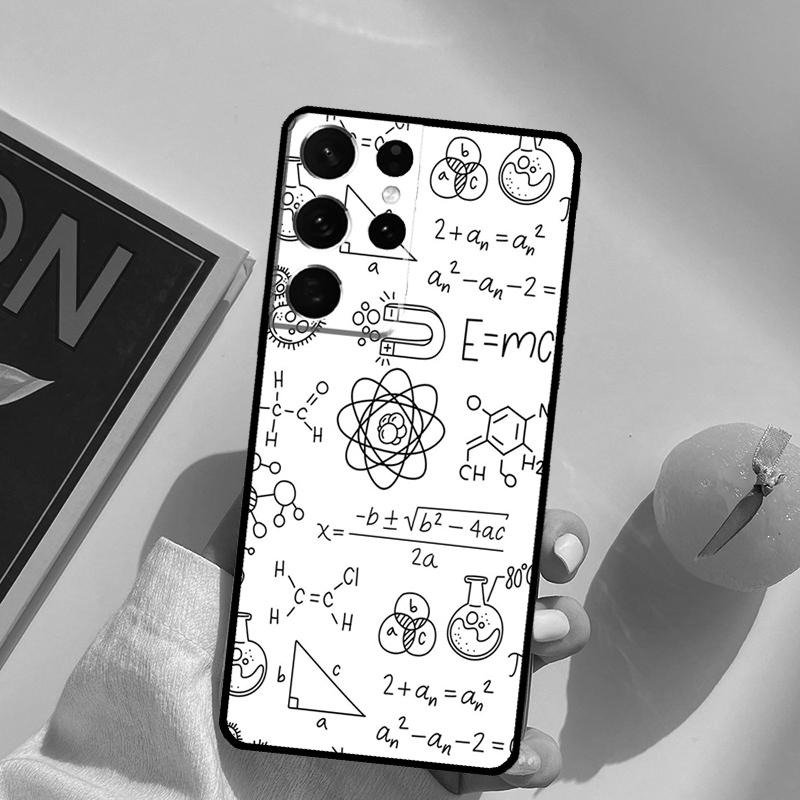 Чехол для телефона с принтом Физика Химия Математика для Samsung Galaxy S25 Ultra S24 S20 S21 S22 S23 Plus S9 S10 S24 FE Задняя крышка