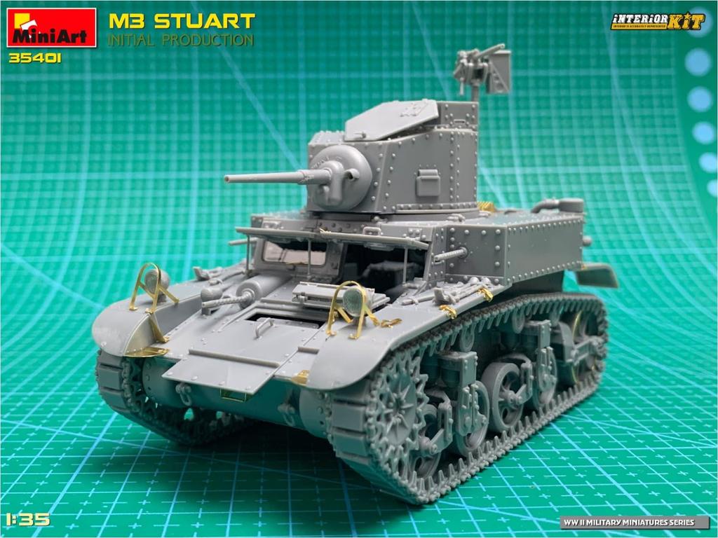 MiniArt Scale American M3 Stuart Initial Production Interior Kit Plastic Model Assembly Kit MA35401 1/35