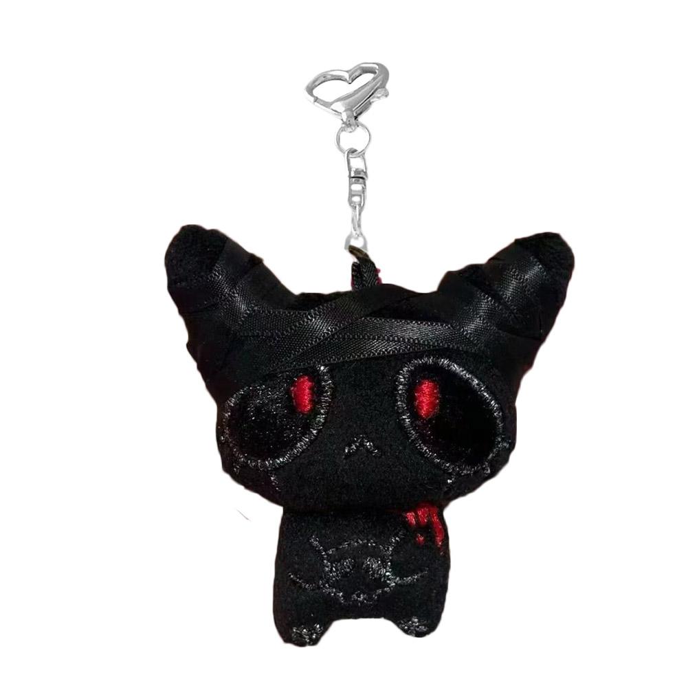 Хэллоуин Привидение Кукла Брелок Плюшевая Кровавая Кукла Готический стиль Страшный Подвеска для рюкзака Подвеска с пряжкой в виде сердца для подарка