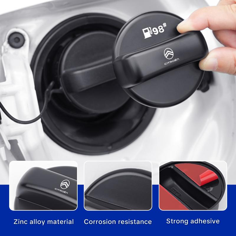 JGNT8 Car Fuel Tank Cap Cover Tank Protective Sticker Accessories For Citroen C3 C4 C5 C1 C2 Berlingo Celysee Xsara Picasso Aircross