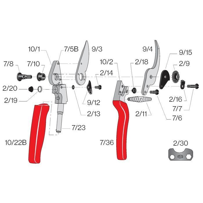 Sécateur - Felco - Modèle 10 - Professionnel - Neuf - Jardinier