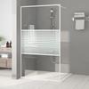 VidaXL Shower Wall Screen Partition Shower Cabin Bathroom Interior Splash Resistance White 115x195 Cm 152153