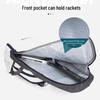 White Tennis & Badminton Backpack for 3 Rackets - Unisex Outdoor Sports Bag