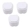 3 шт. ванна для ухода за зубными протезами, вставные зубы, чистка, уход с подвесной сеткой, контейнер для чистки, вставные зубы, ванна