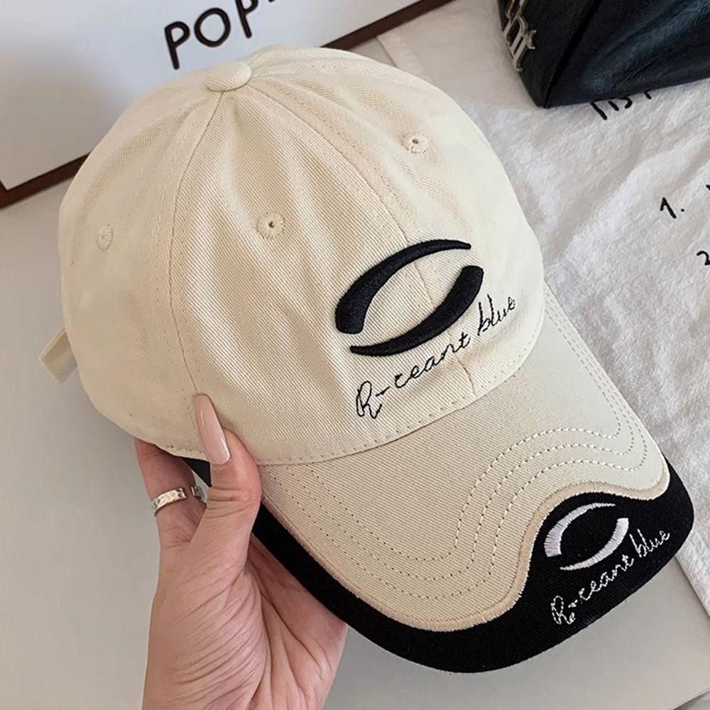 Y2K Letter Peaked Cap Embroidery Visors Snapback Cap Casual Vintage Baseball Cap  Unisex