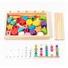 Geometric Wooden Stackable Blocks Educational Toy Kids Brain Development Play