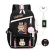New Printed Junior High School Students Schoolbag Large-capacity Spine Backpack
