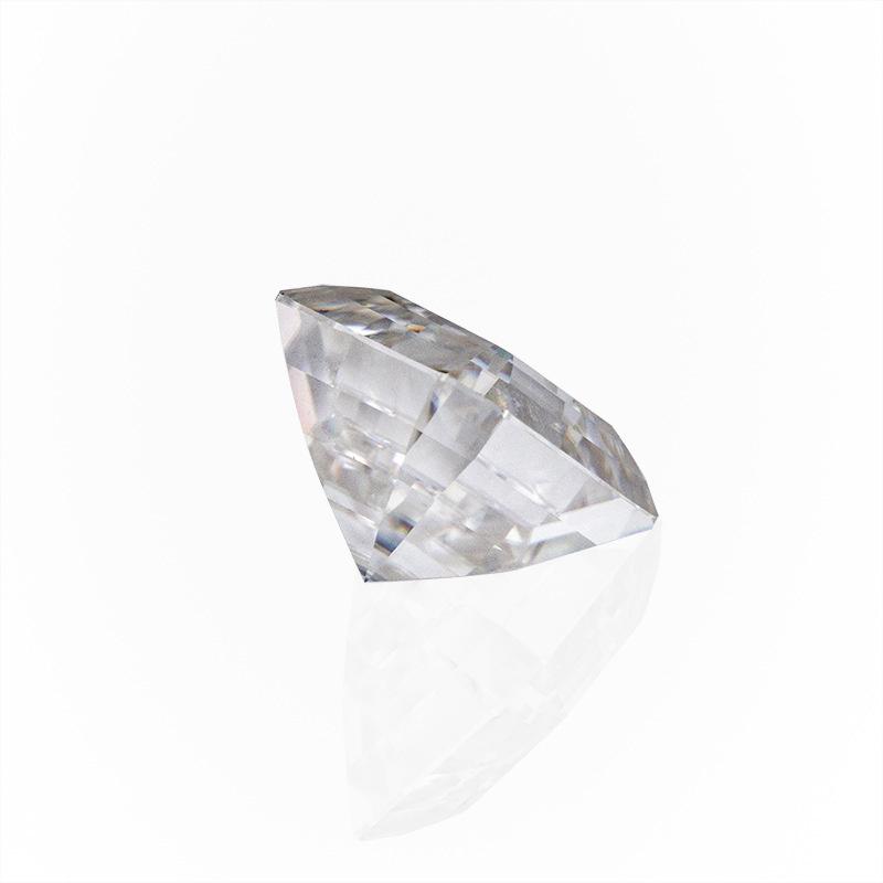 Cellacity White Short Square Aschi Mosanite 0.5 Cct-7.0 CT-D Color Laboratory Grown Diamond GRA Certificate