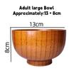 Japanese Style Natural Wooden Bowl Tableware for Fruit Salad Noodle Rice Soup Bowls Kitchen Utensil Dishes Handmade Crafts