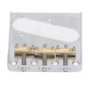 Guitar Bridge Tailpiece 3 Brass Saddles Bridge for Vintage  Telecaster Style Electric Guitar Par