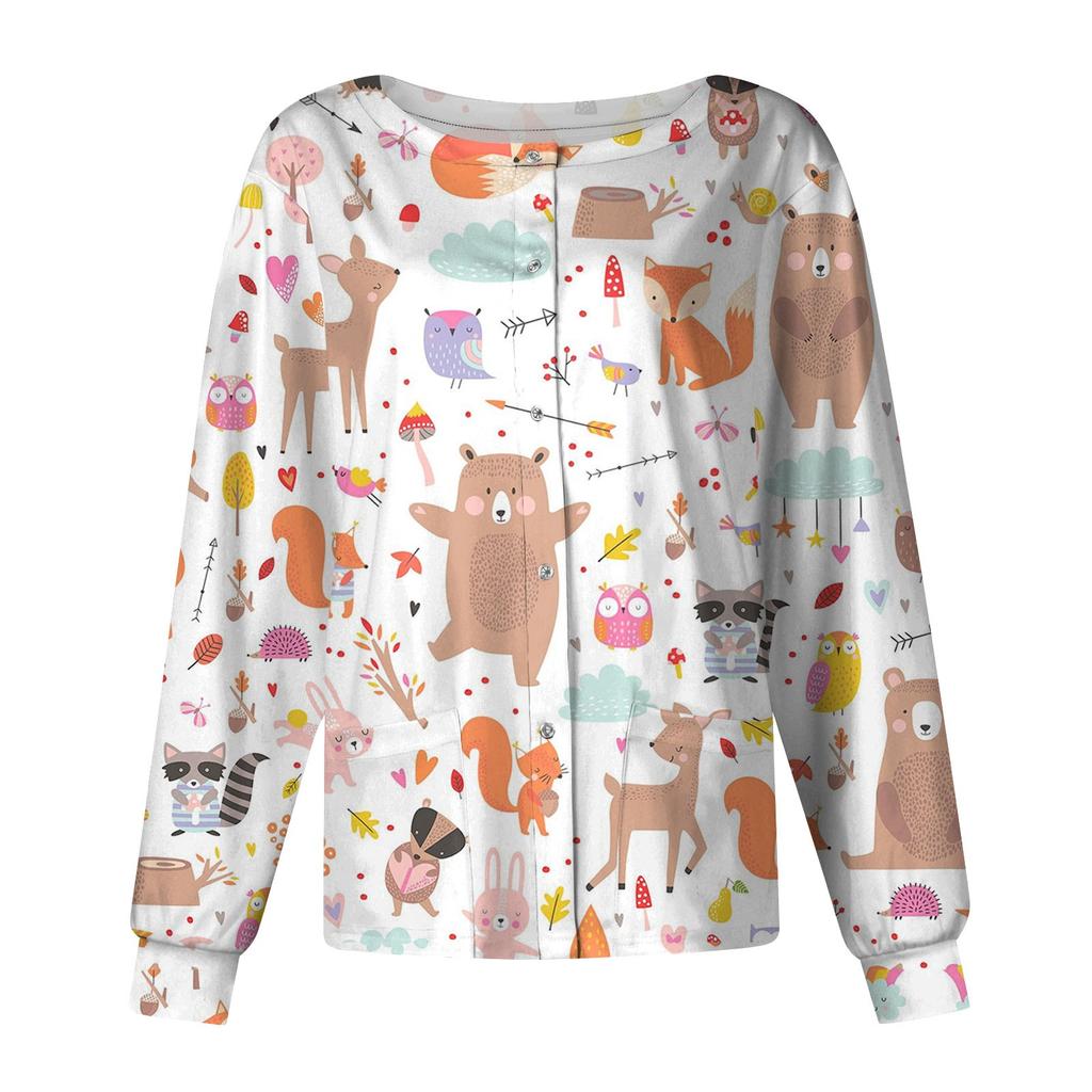 Женский однобортный защитный комбинезон с длинным рукавом и карманом, рабочий воротник-стойка, кардиган, куртка, топ