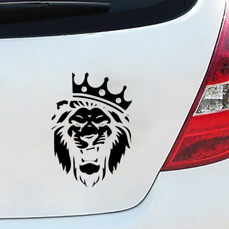 30995 # Лев с короной наклейка на автомобиль виниловая наклейка водонепроницаемое украшение для заднего окна автомобиля наклейки