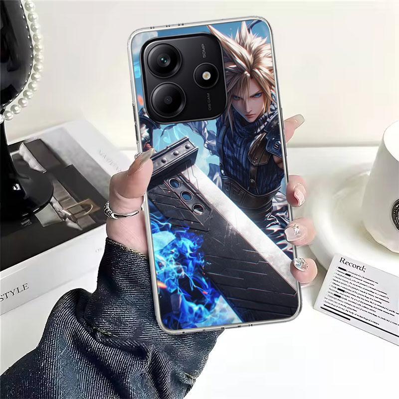 Final Fantasy FF VII Мягкий чехол для телефона для Xiaomi Redmi Note 15 14 14S 13 12 Pro Plus 12S 11 11S 11E 10 10S 11T 5G Fundas Coque Re
