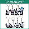 Keychain Panda Set With Creative Animal Shape For Collectors And Office Gifts