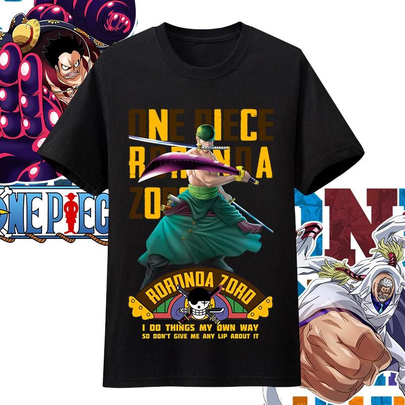 Хлопковая футболка оверсайз с принтом персонажей аниме One Piece для мужчин и женщин, удобная, в стиле Y2K, детская одежда, летний тренд, футболки