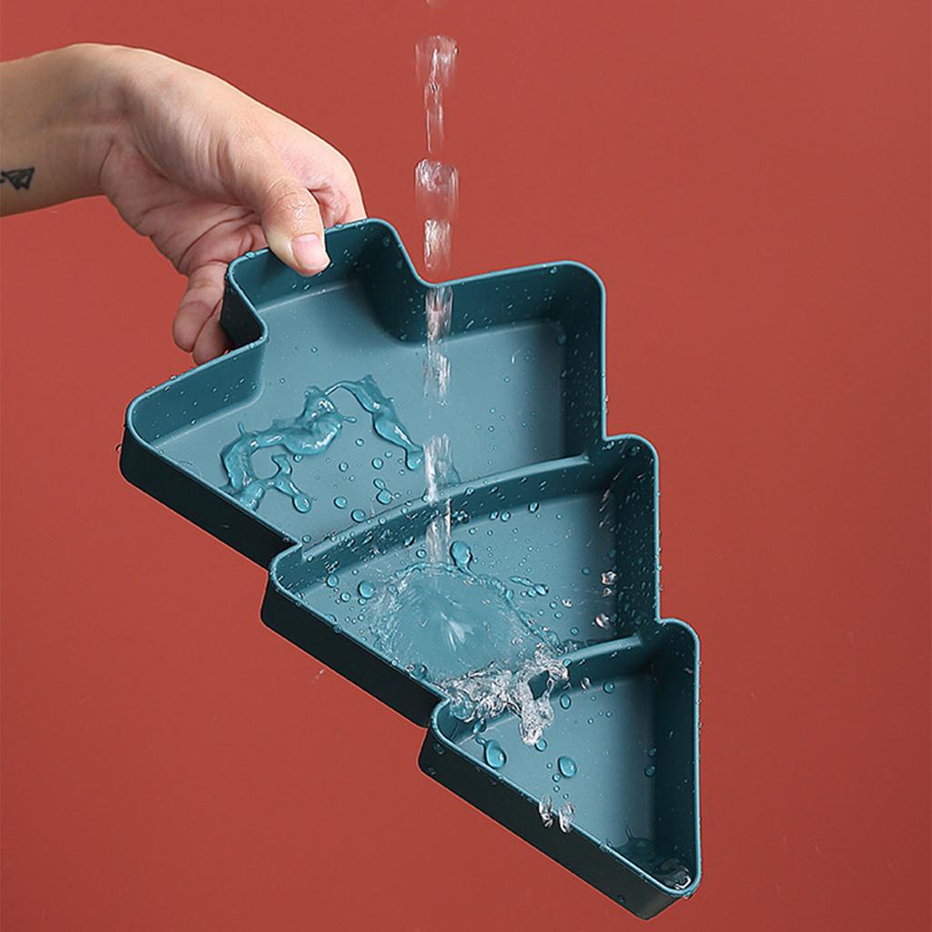 Рождественская тарелка для закусок с отделениями, пластиковая конфетница для украшения праздничной вечеринки и хранения орехов