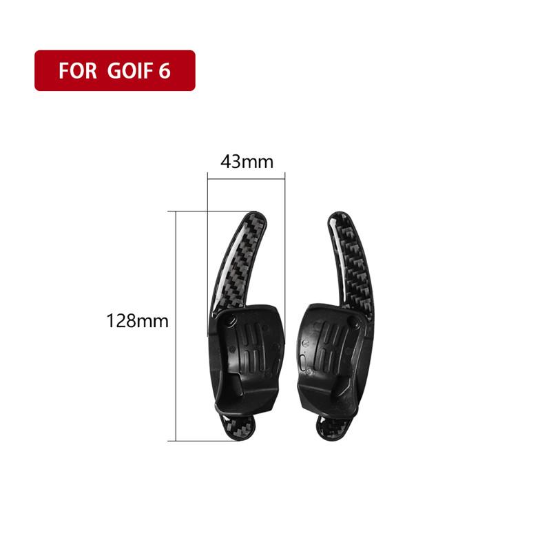 Fits for VW Golf 6 2008-2012 Gti R MK6 Scirocco 2009-2016 Car Steering Wheel Accessories Carbon Fiber Extended Shift Paddles