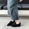 Women's Shoes 2024 Brand Slip-on Women's Flats Fashion Turned-over Edge Daily Flats Women Sexy Pointed Toe Solid Flat Low Heels