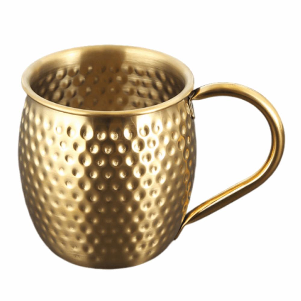 Bar Tool Hammer Pattern Moscow Mule Mug 520ml Retro Stainless Steel Cup Elegant Large Capacity Drinking Cup Bar