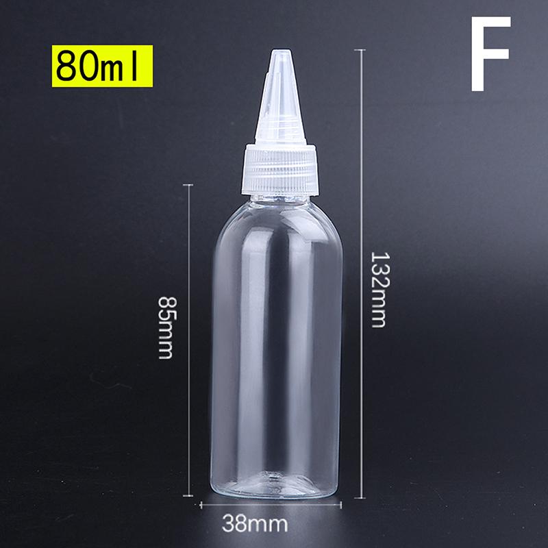 10-200Ml Plastic Squeeze Dropper Bottle With Screw Cap Transparent Eyes Liquid Ink Oil Dropper Bottles Paint Pigment Container