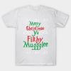 T Shirt Women Merry Christmas Ya Filthy Muggglee Harajuku Print Kawaii Tshirt Summer Short Sleeve Female T-Shirt Top Tee