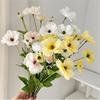 3 Head Fake Flower Bouquet Ins Style Photo Props Butterfly Peony Artificial Flower  Table Patio