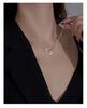 Banyan Tree S925 Silver Star & Moon Clavicle Necklace - Korean Niche Design with Diamond Accent