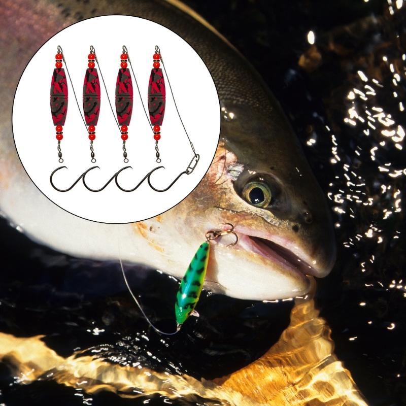 4 шт. Высокоплавучие Поплавки для Сома с Погремушкой Поплавки для Сома Поплавочные оснастки с Крючком Поплавки для Рыбалки Поплавки из Пены EVA Поплавок-штырек