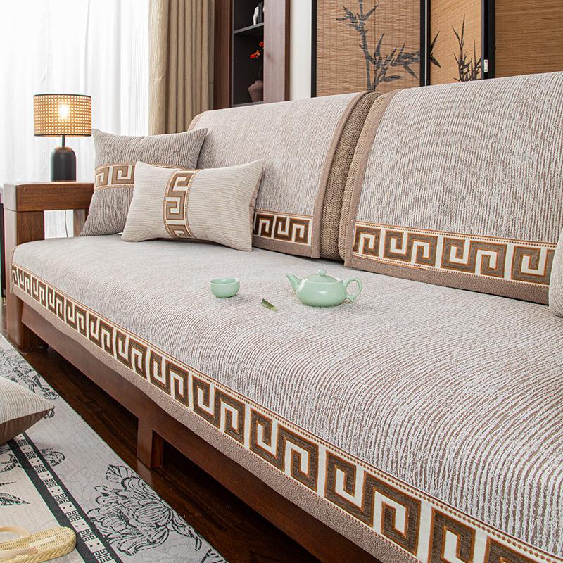 Sofa Cushion Four Seasons Universal Fabric Non-Slip Nordic Simple Modern Chenille New Chinese Seat Cushion Leather Sofa Cover Towel