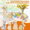 Wooden Easter Bunny Decoration 4PC