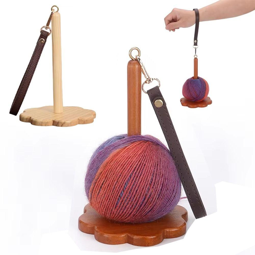 С браслетом на запястье, подставка для клубка пряжи, портативная, для рукоделия, катушка для швейных ниток, моталка для шерстяных клубков, вязание крючком