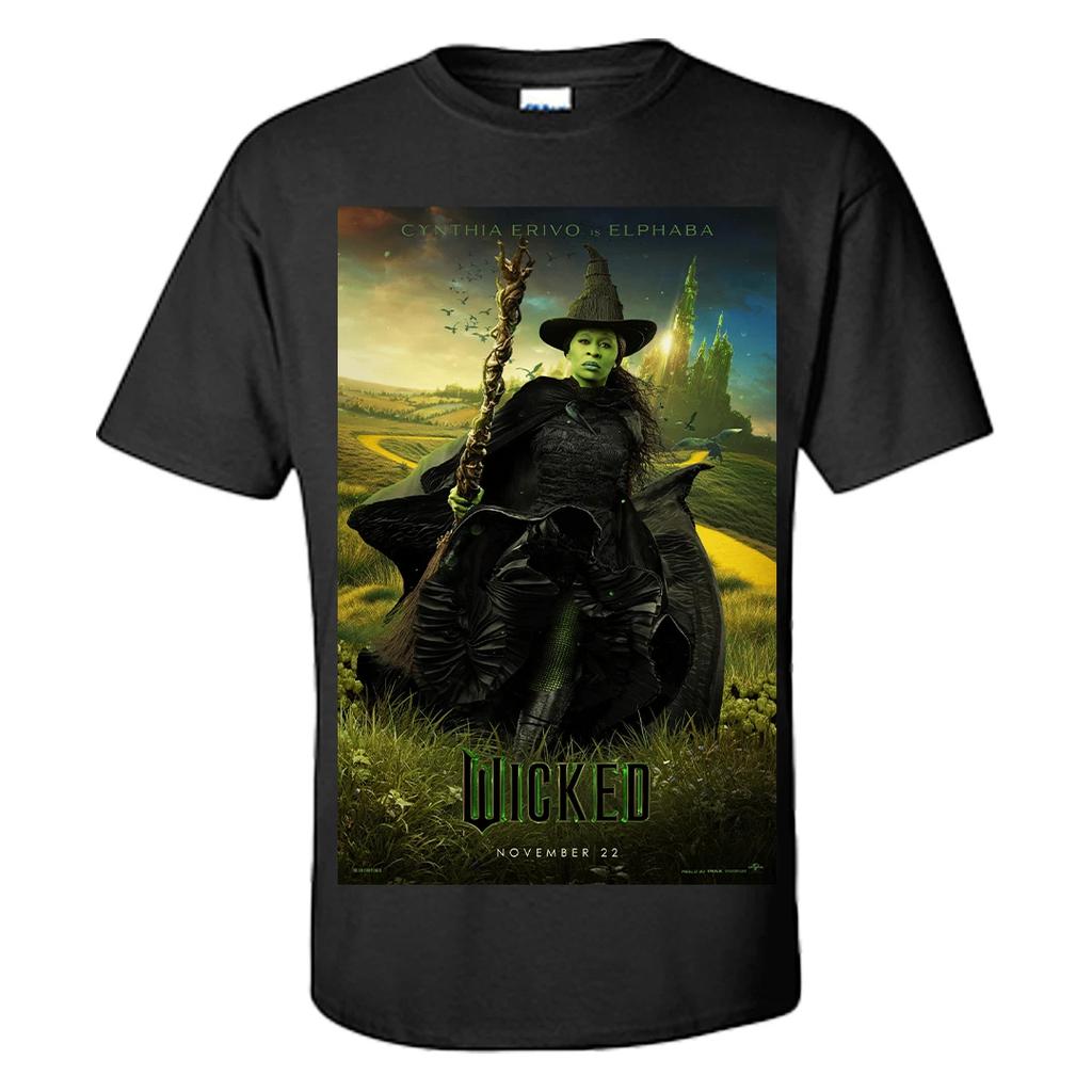 Wicked The Musical T Shirt Wicked Movie Elphaba Shirt Graphic Tee S-XXXL