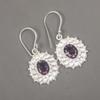 Amethyst Gemstone 925 Sterling Silver Handmade Earring 1.59" Fashionable Jewelry For Women EE-94-6