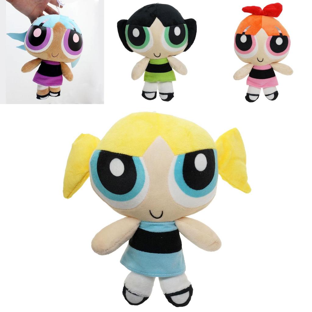 Cartoon Powerpuff Girls Plush Dolls 20cm Short Plush Stuffed Toy Gifts**