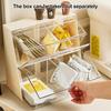 Tea Bag Organizer Transparent Storage Rack Large Capacity Multipurpose Countertop Stackable Tea Bag Holder Storage Container