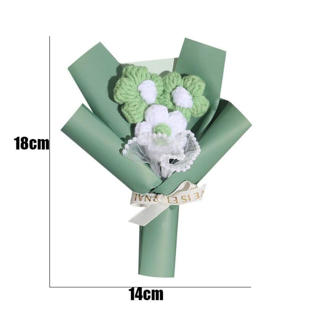 Свадебный подарок-компаньон Искусственные цветы Подарок на день рождения Цветы ручной работы Красивый вязаный цветок