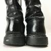 Сделано в Англии gripfast Стальной подносок Длинные ботинки Размер ок.. 24.025.0 Черные на шнуровке в рок-стиле(ИСПОЛЬЗОВАЛ)