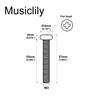 Musiclily Basic 3x35mm Metal Humbucker Pickup Height Adjustment Screws, Escutcheon Screws, Metric, for Epiphone SG Imported PUs, Black (Pack of 20)